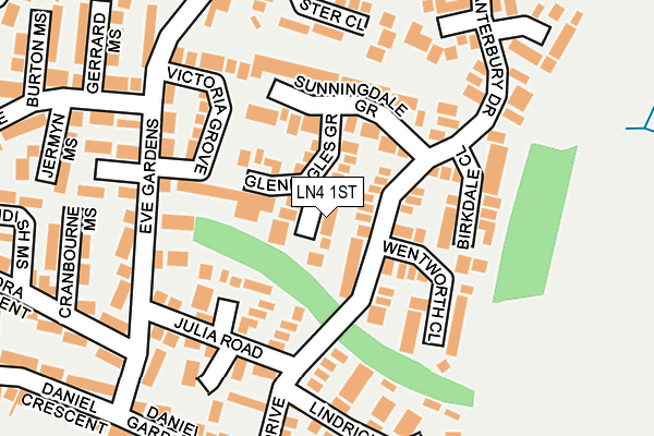 LN4 1ST map - OS OpenMap – Local (Ordnance Survey)