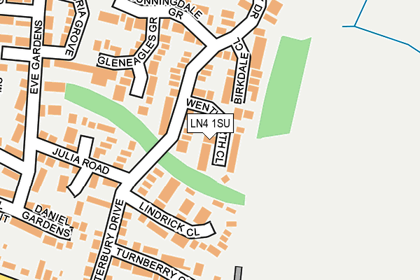 LN4 1SU map - OS OpenMap – Local (Ordnance Survey)