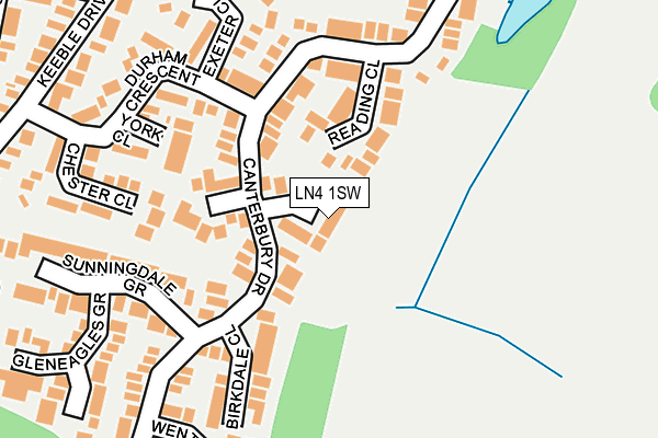 LN4 1SW map - OS OpenMap – Local (Ordnance Survey)