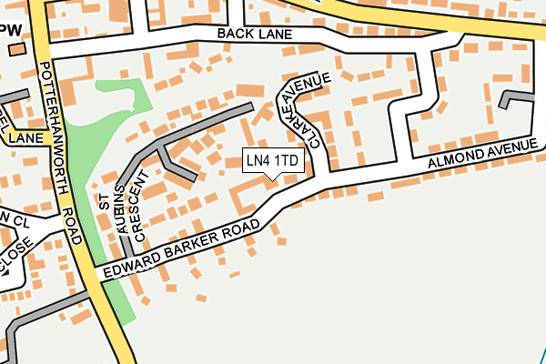 LN4 1TD map - OS OpenMap – Local (Ordnance Survey)