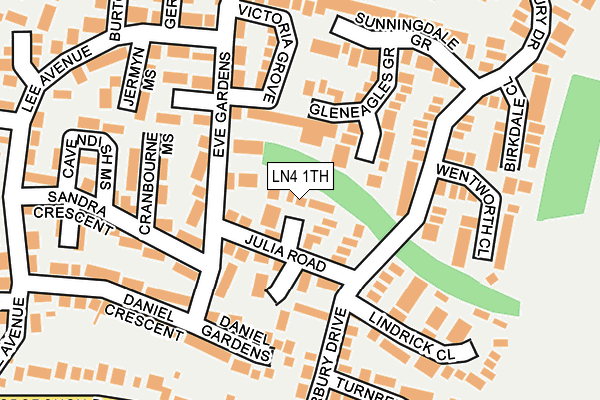 LN4 1TH map - OS OpenMap – Local (Ordnance Survey)