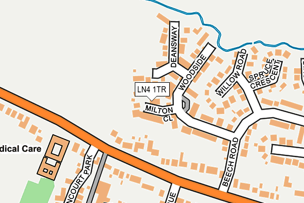 LN4 1TR map - OS OpenMap – Local (Ordnance Survey)