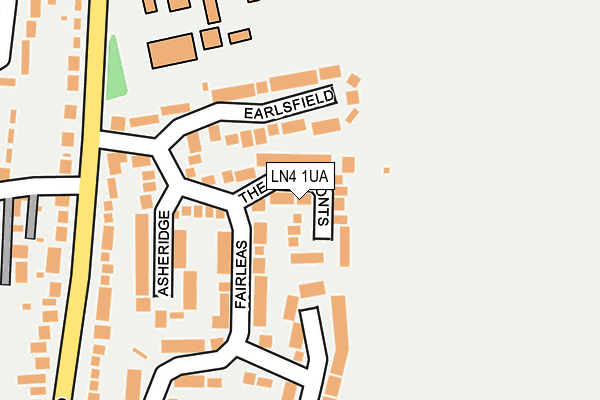 LN4 1UA map - OS OpenMap – Local (Ordnance Survey)