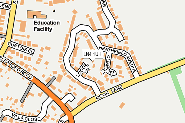 LN4 1UH map - OS OpenMap – Local (Ordnance Survey)