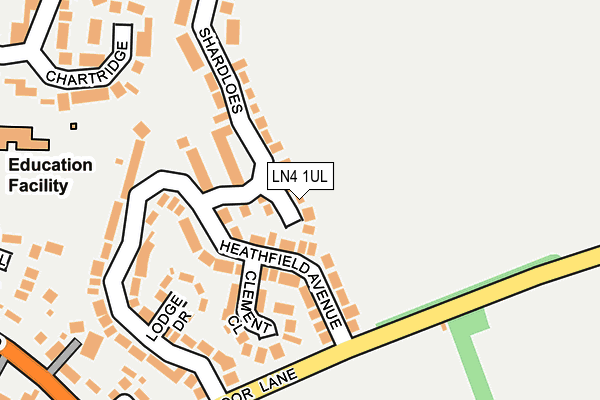 LN4 1UL map - OS OpenMap – Local (Ordnance Survey)