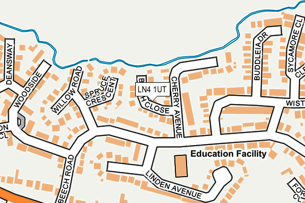 LN4 1UT map - OS OpenMap – Local (Ordnance Survey)