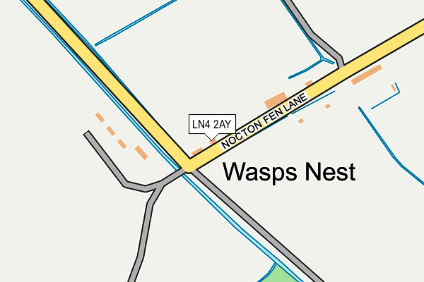LN4 2AY map - OS OpenMap – Local (Ordnance Survey)