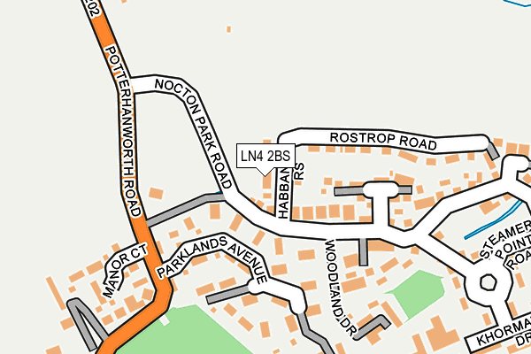 LN4 2BS map - OS OpenMap – Local (Ordnance Survey)