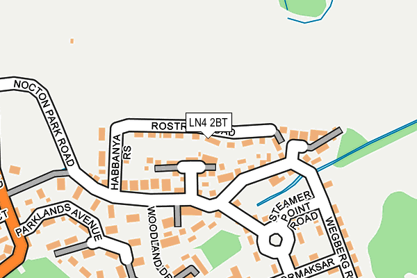 LN4 2BT map - OS OpenMap – Local (Ordnance Survey)