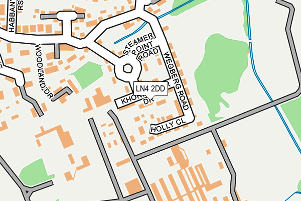 LN4 2DD map - OS OpenMap – Local (Ordnance Survey)