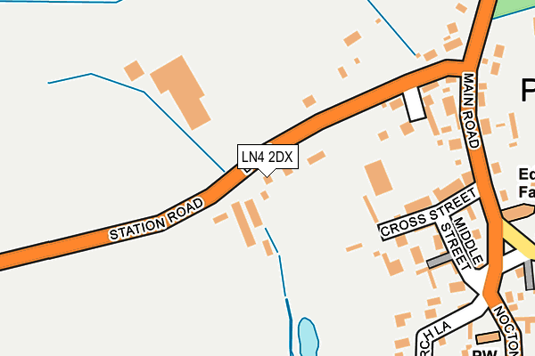 LN4 2DX map - OS OpenMap – Local (Ordnance Survey)