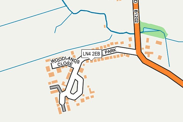 LN4 2EB map - OS OpenMap – Local (Ordnance Survey)
