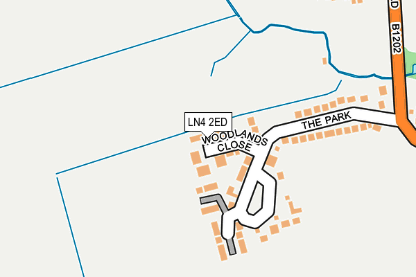 LN4 2ED map - OS OpenMap – Local (Ordnance Survey)