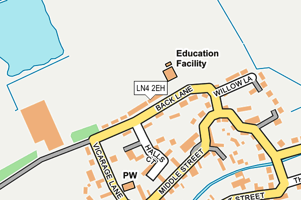LN4 2EH map - OS OpenMap – Local (Ordnance Survey)