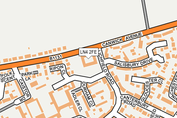 LN4 2FE map - OS OpenMap – Local (Ordnance Survey)