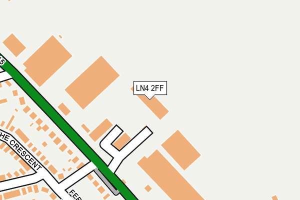 LN4 2FF map - OS OpenMap – Local (Ordnance Survey)