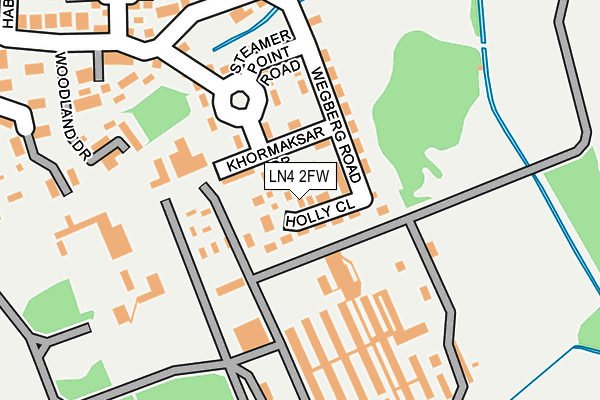 LN4 2FW map - OS OpenMap – Local (Ordnance Survey)