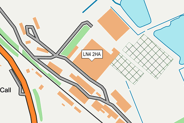 LN4 2HA map - OS OpenMap – Local (Ordnance Survey)