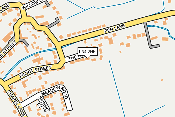 LN4 2HE map - OS OpenMap – Local (Ordnance Survey)