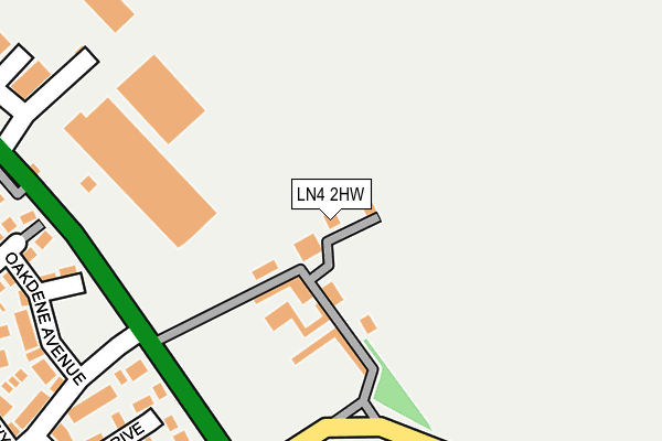 LN4 2HW map - OS OpenMap – Local (Ordnance Survey)