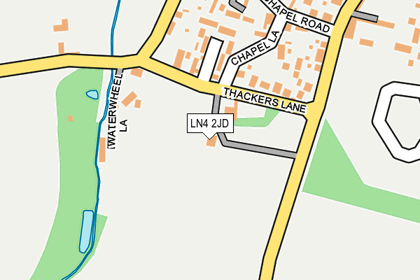 LN4 2JD map - OS OpenMap – Local (Ordnance Survey)