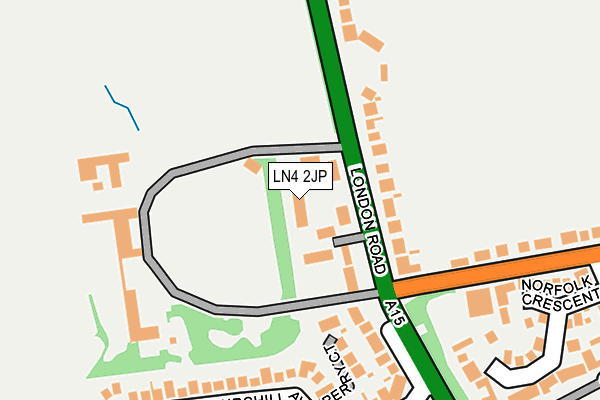 LN4 2JP map - OS OpenMap – Local (Ordnance Survey)