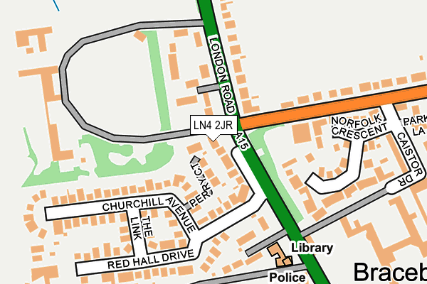 LN4 2JR map - OS OpenMap – Local (Ordnance Survey)