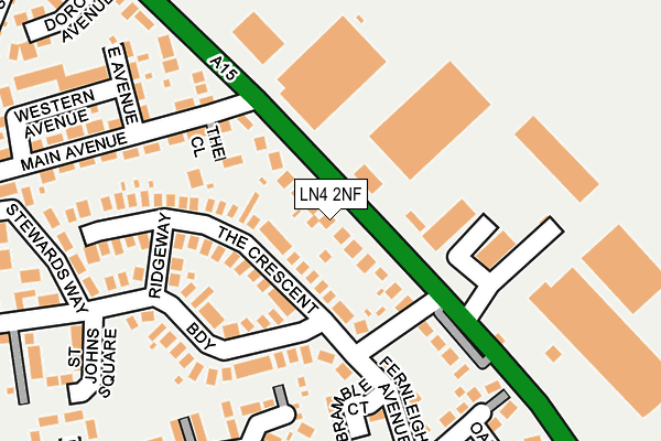 LN4 2NF map - OS OpenMap – Local (Ordnance Survey)