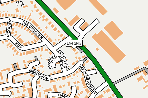 LN4 2NG map - OS OpenMap – Local (Ordnance Survey)