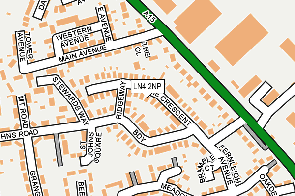 LN4 2NP map - OS OpenMap – Local (Ordnance Survey)