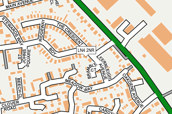 LN4 2NR map - OS OpenMap – Local (Ordnance Survey)