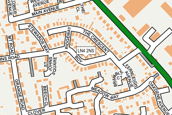 LN4 2NS map - OS OpenMap – Local (Ordnance Survey)