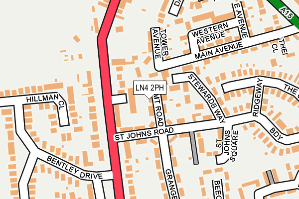LN4 2PH map - OS OpenMap – Local (Ordnance Survey)