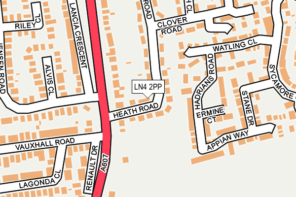 LN4 2PP map - OS OpenMap – Local (Ordnance Survey)