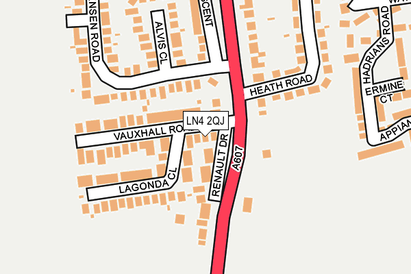 LN4 2QJ map - OS OpenMap – Local (Ordnance Survey)