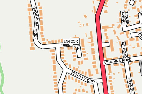 LN4 2QR map - OS OpenMap – Local (Ordnance Survey)