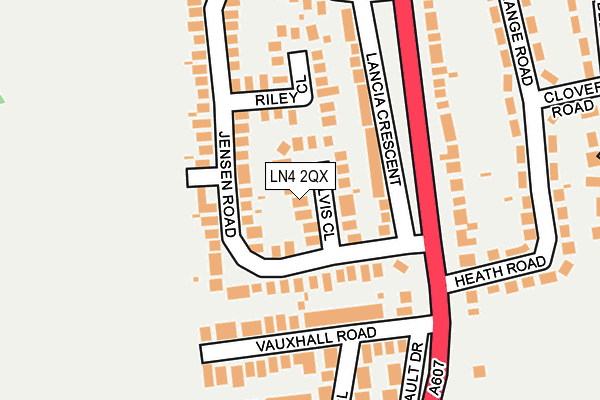 LN4 2QX map - OS OpenMap – Local (Ordnance Survey)