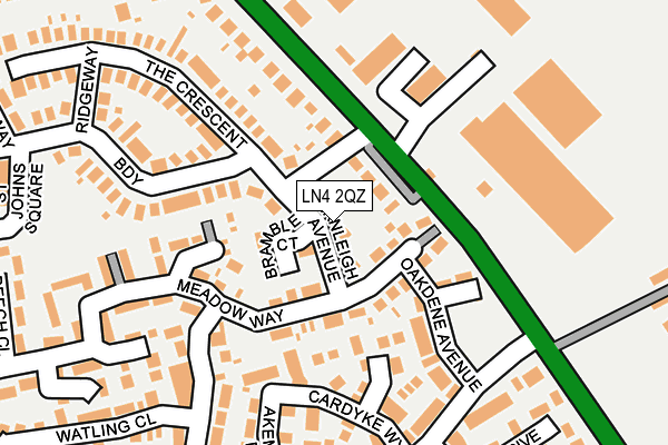 LN4 2QZ map - OS OpenMap – Local (Ordnance Survey)