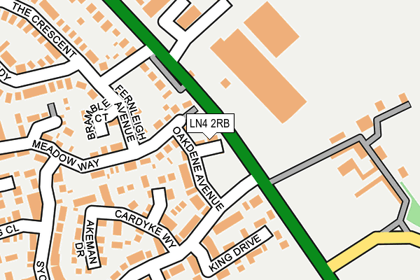 LN4 2RB map - OS OpenMap – Local (Ordnance Survey)