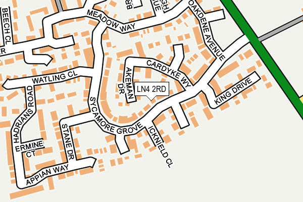 LN4 2RD map - OS OpenMap – Local (Ordnance Survey)