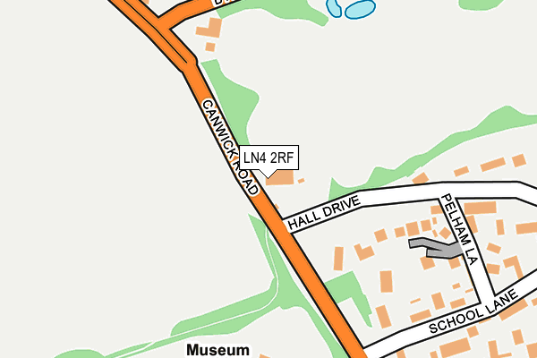 LN4 2RF map - OS OpenMap – Local (Ordnance Survey)