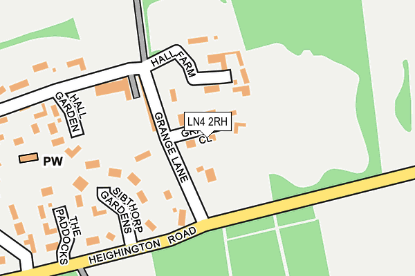 LN4 2RH map - OS OpenMap – Local (Ordnance Survey)