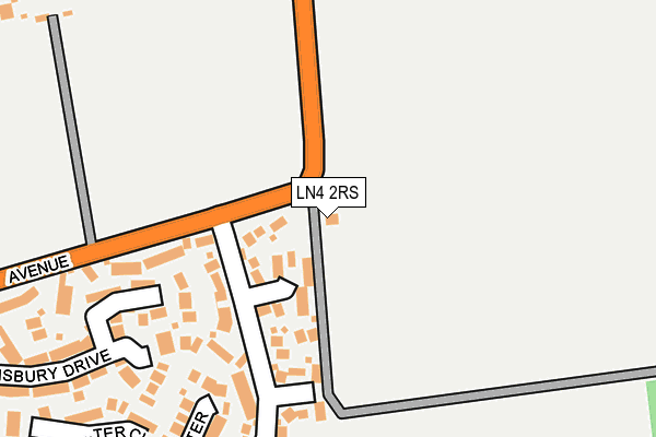 LN4 2RS map - OS OpenMap – Local (Ordnance Survey)