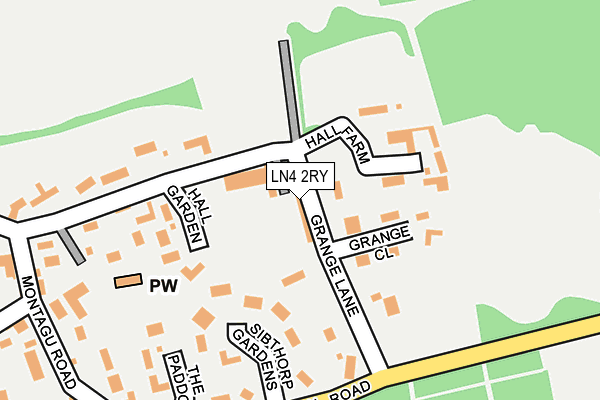 LN4 2RY map - OS OpenMap – Local (Ordnance Survey)
