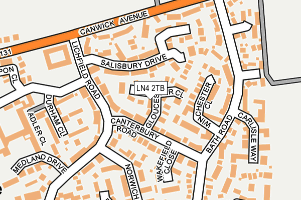 LN4 2TB map - OS OpenMap – Local (Ordnance Survey)