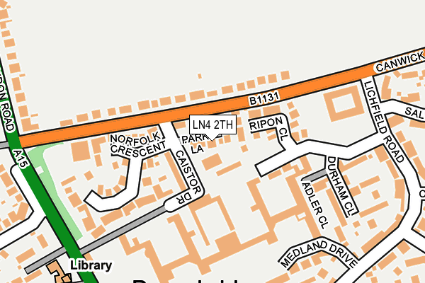 LN4 2TH map - OS OpenMap – Local (Ordnance Survey)