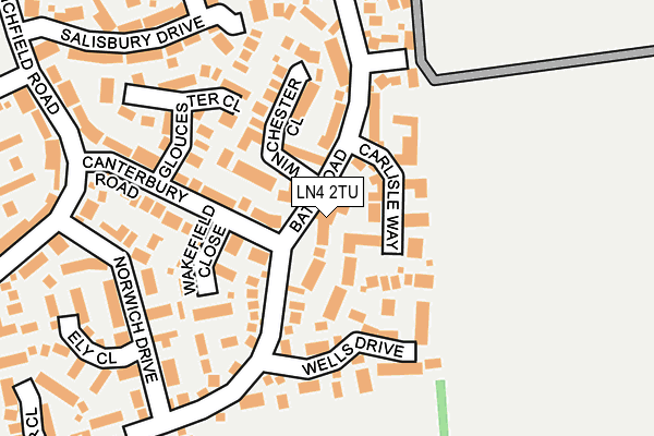 LN4 2TU map - OS OpenMap – Local (Ordnance Survey)