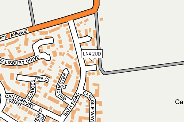 LN4 2UD map - OS OpenMap – Local (Ordnance Survey)
