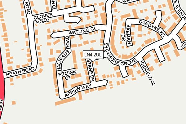 LN4 2UL map - OS OpenMap – Local (Ordnance Survey)