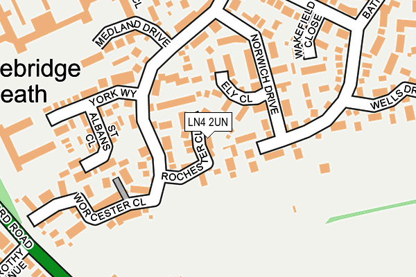 LN4 2UN map - OS OpenMap – Local (Ordnance Survey)